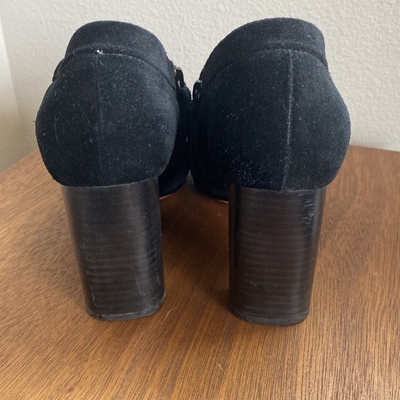 Clarks Narrative Black Suede Bootie Heel, Women’s size 8 - Picture 7 of 16